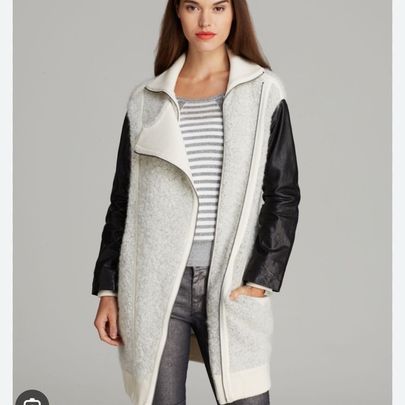 Marc By Marc Jacobs Jackets & Blazers - Marc By Marc Jacobs Beautiful Cream and Black Long Boucle Jacket